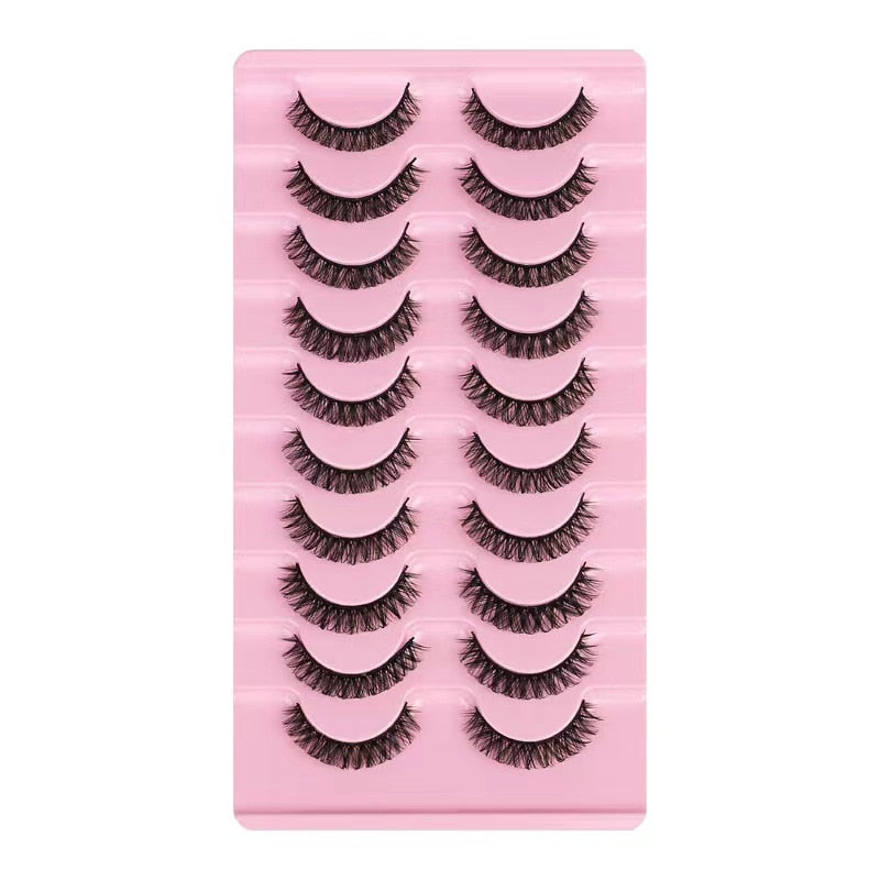 2/10Pairs 3D Mink Lashes russian strip lash Dramatic False Eyelashes Faux Cils Fake Eyelash Extension maquiagem