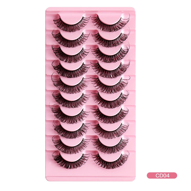 2/10Pairs 3D Mink Lashes russian strip lash Dramatic False Eyelashes Faux Cils Fake Eyelash Extension maquiagem