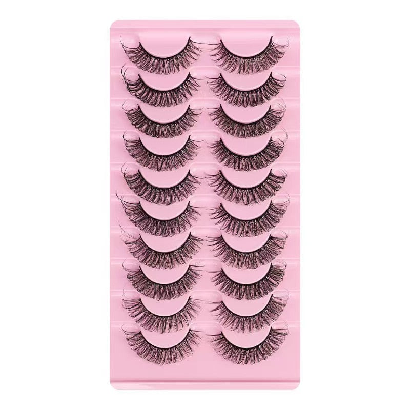 2/10Pairs 3D Mink Lashes russian strip lash Dramatic False Eyelashes Faux Cils Fake Eyelash Extension maquiagem