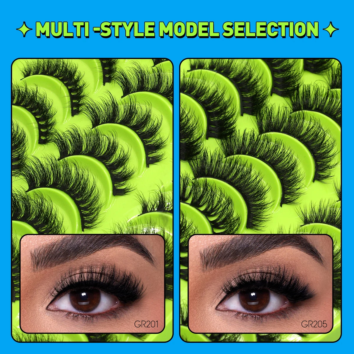 5/10/20 pairs 3D Faux Mink Lashes Fluffy False Eyelashes Dramatic Volume Lashes Eyelash Extension