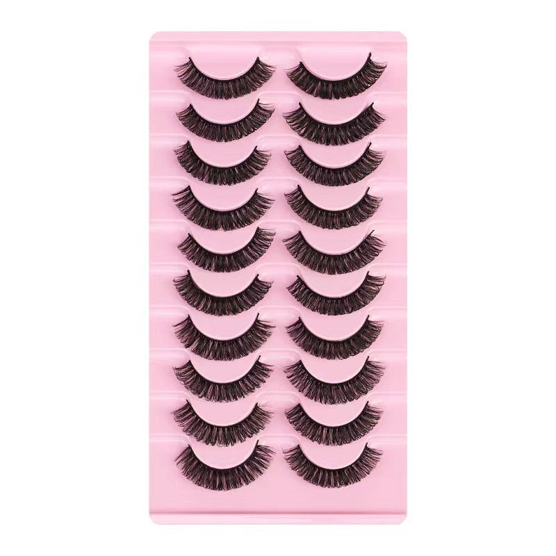 2/10Pairs 3D Mink Lashes russian strip lash Dramatic False Eyelashes Faux Cils Fake Eyelash Extension maquiagem