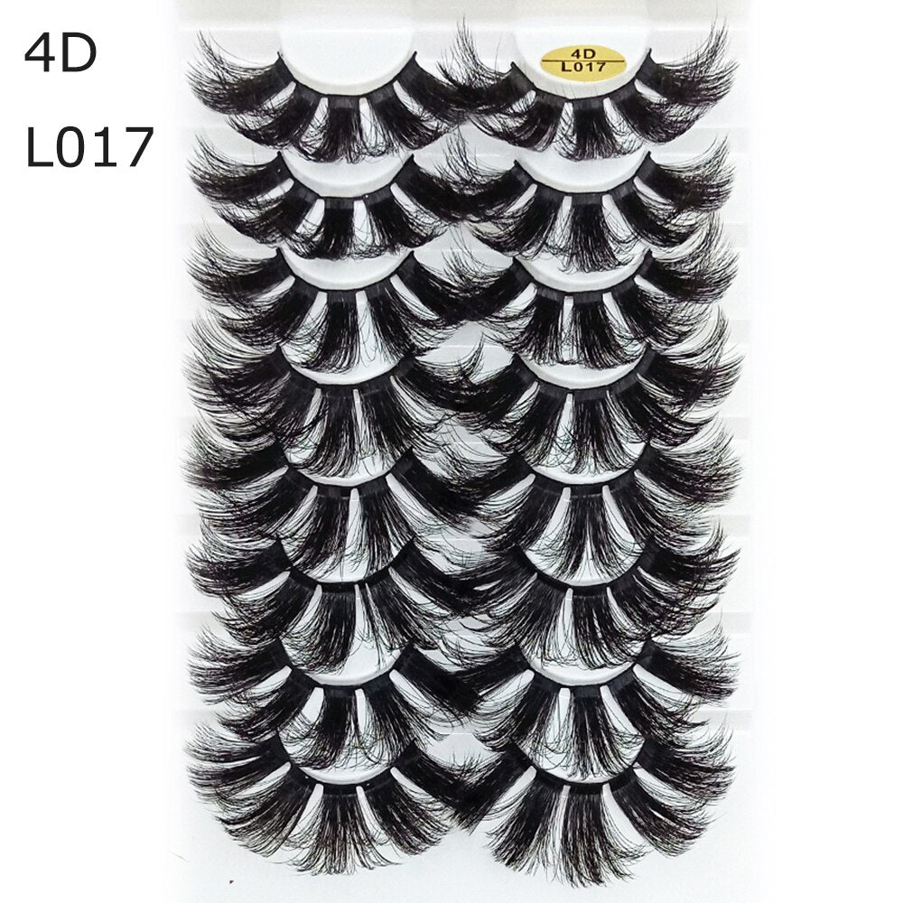 8 Pairs 3D Mink False Eyelashes Natural Wispy Fluffy Dramatic Volume Fake Lashes Extension Handmade Cruelty-free Eyelash