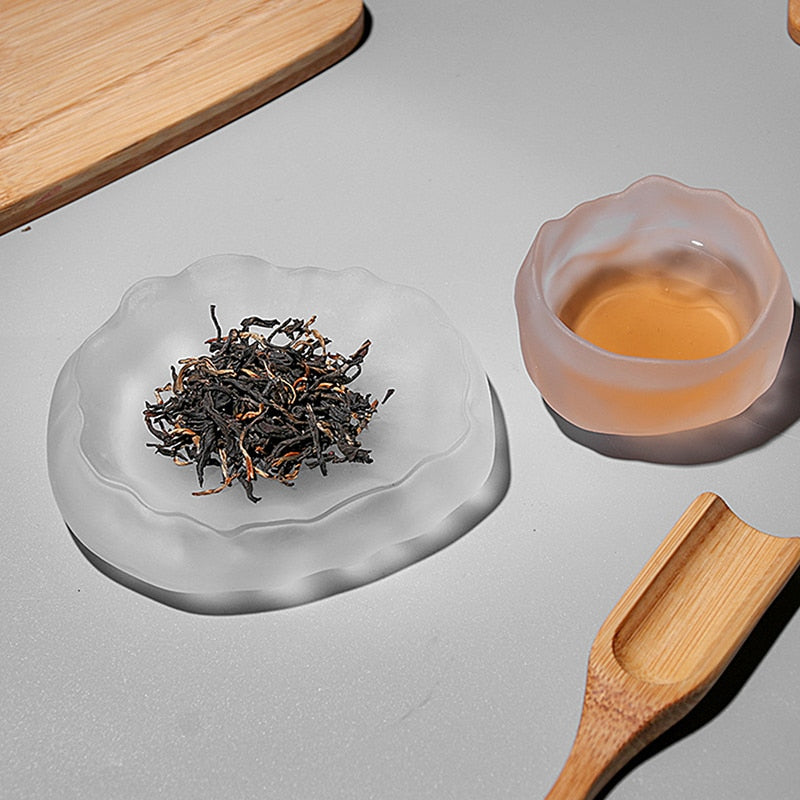 1pc Japanese Style Glass Cup Tasting Transparent/Frozen Tea Cups White Wine Cup Kongfu Master Teacup Tea Cup And Tea Saucer 2 Style