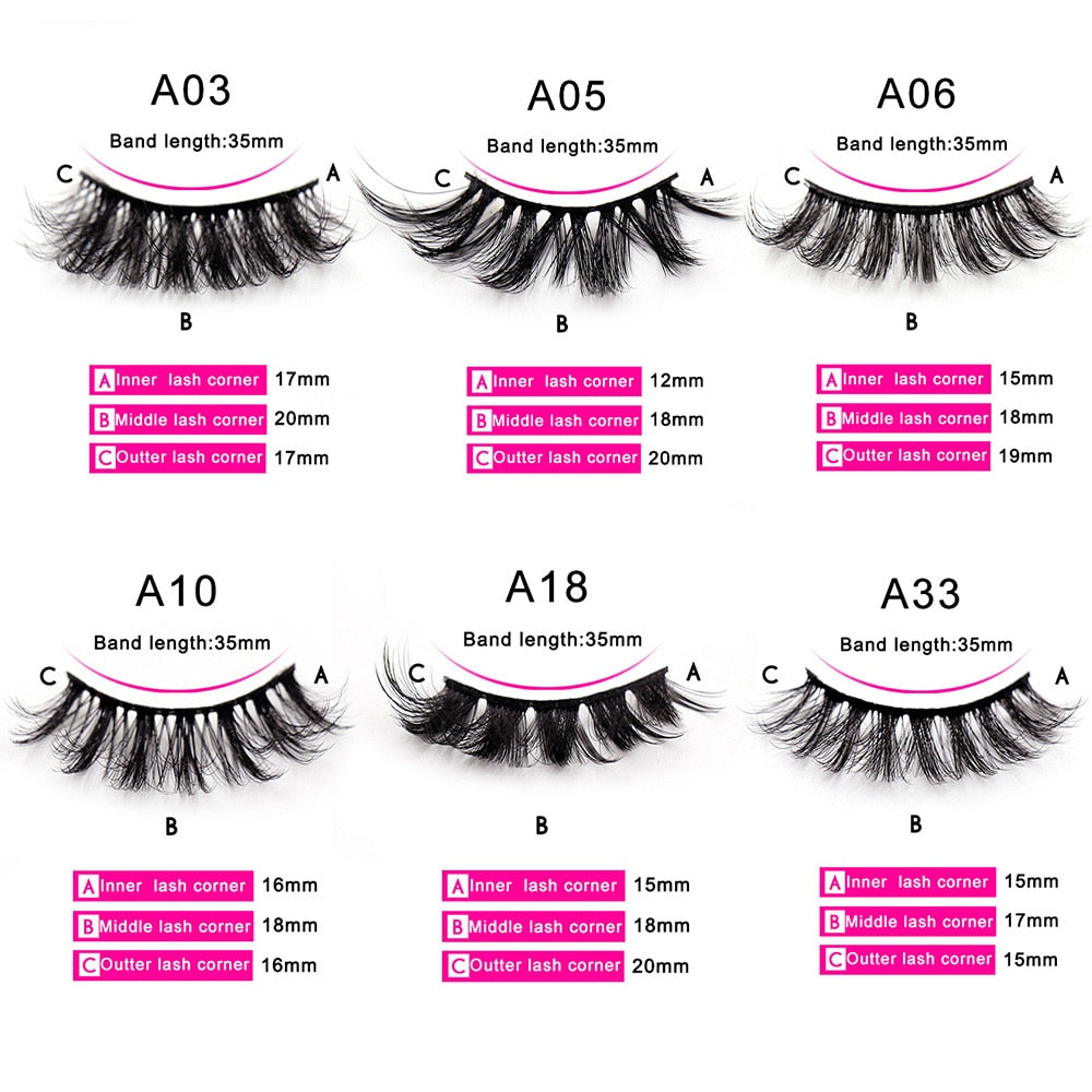 Eyelashes 5/10/16 Pairs 3D Faux Mink Lashes Natural False Eyelashes Reusable Dramatic Volume Lashes Eyelash Extension