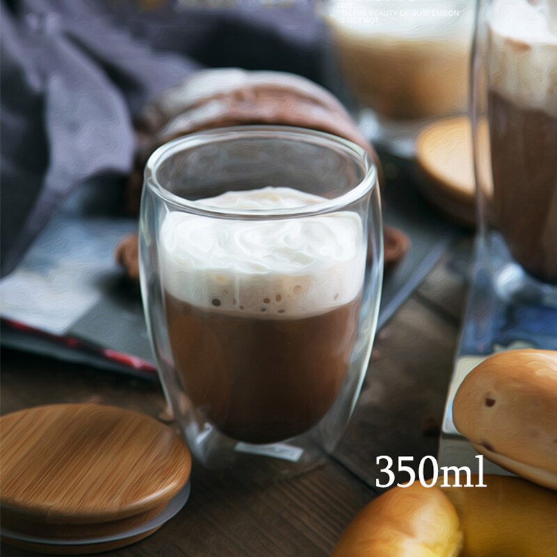 3D 2-Tier Coffee Mug Lovely Panda Bear Cat Cute Duck Shaped Double Wall Glass Cup Resistant Wine Kungfu Tea Milk Juice