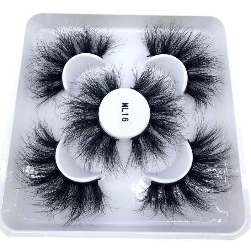 3 pairs natural false eyelashes fake lashes long 3d mink lashes eyelash extension