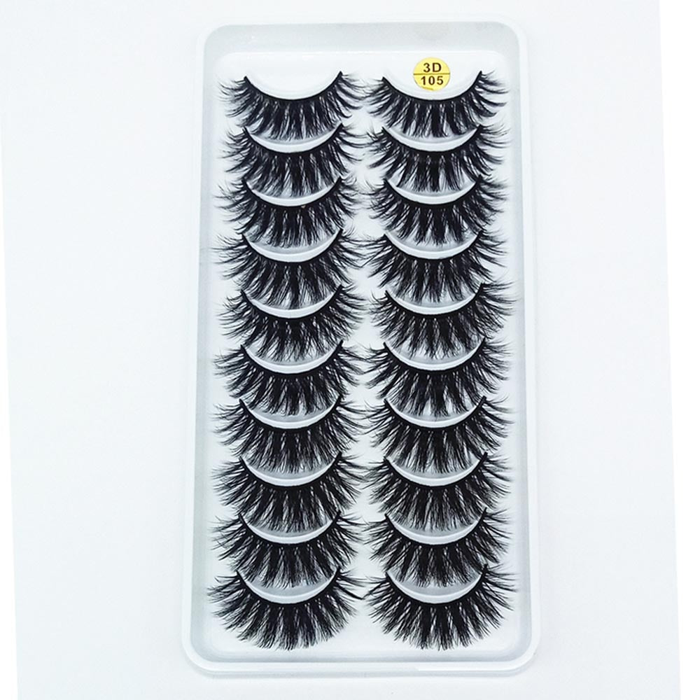 8 Pairs 3D Mink False Eyelashes Natural Wispy Fluffy Dramatic Volume Fake Lashes Extension Handmade Cruelty-free Eyelash