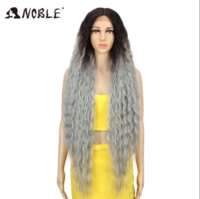 Cosplay Wig Synthetic Lace Part Wig Long Curly 42 Inch Cosplay Wig Blonde Ombre Lace Wig Synthetic Lace Wig