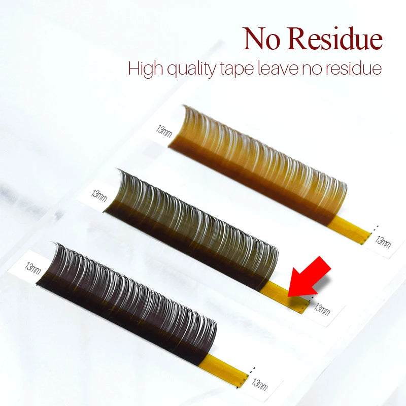 High Quality brown eyelash extensions for salon False lashes 12 lines per tray