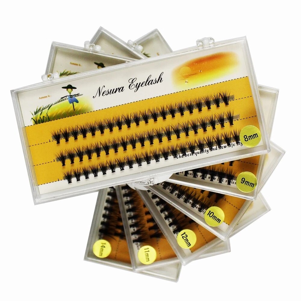 20D/10D Super Cluster Eyelash Extension Natural 3D Russian Volume Faux Eyelashes Individual Lashes Cilia Lash Bunche