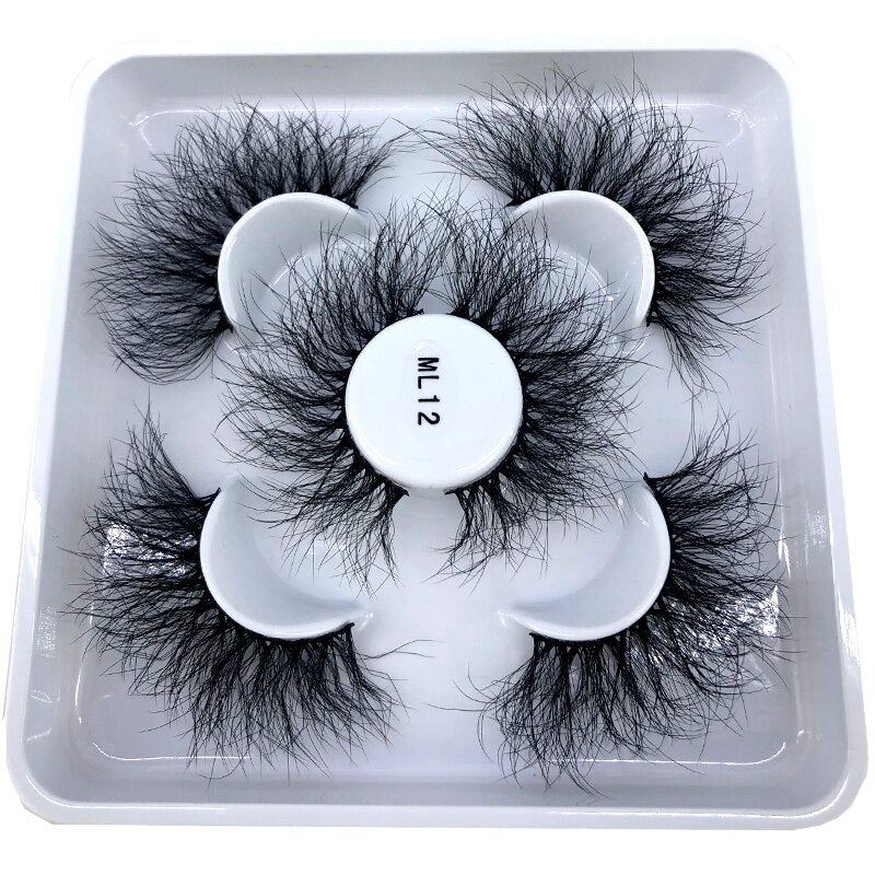 3 pairs natural false eyelashes fake lashes long 3d mink lashes eyelash extension