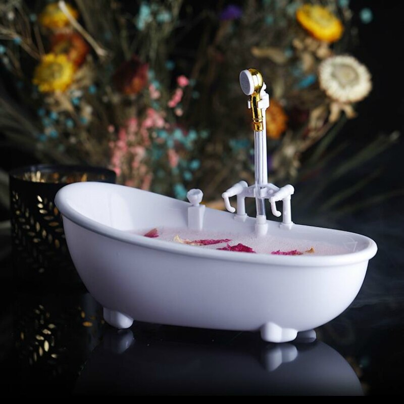 Creative Mini Bathtub Cocktail Cup Milkshake Cold Drink Beer Mug Electric Pump Spray Water Artistic Conception Food Container