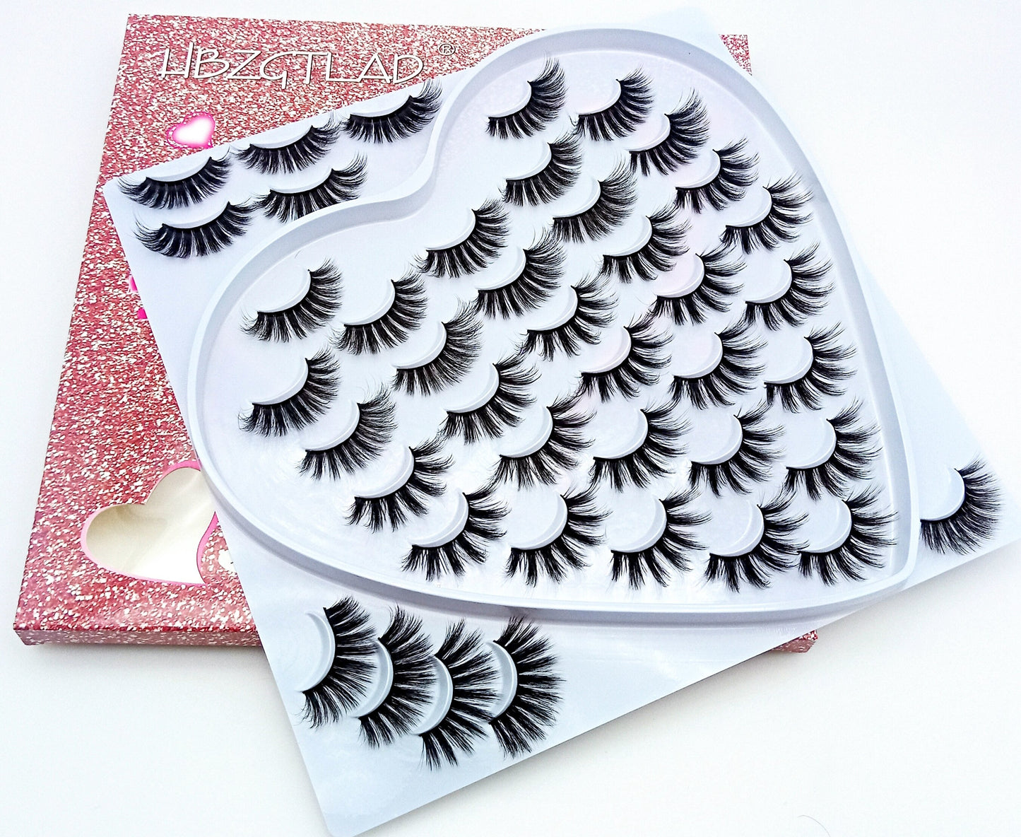 5/21Pairs 10-25 mm 3d Mink Lashes Faux Wispy Natural Mink Lashes Pack Short Natural False Eyelashes