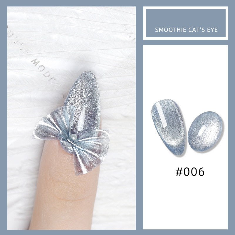8ML Nail Gel Polish Jade Cat Eye Magnet Hybrid Varnish Semi Permanent Summer Magnetic Lacquer Primer Nail Art Gel Varnish