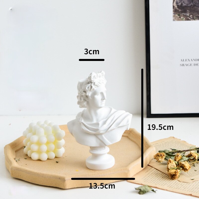 Nordic Style David Art Sculpture Portrait Vase Decoration Living Room Flower Arrangement Retro Florist Home Hydroponic Vase
