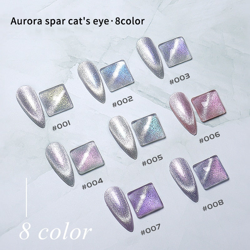 8ML Nail Gel Polish Jade Cat Eye Magnet Hybrid Varnish Semi Permanent Summer Magnetic Lacquer Primer Nail Art Gel Varnish