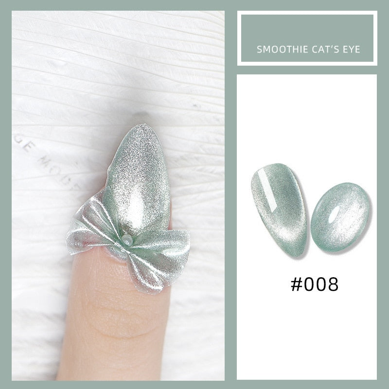 8ML Nail Gel Polish Jade Cat Eye Magnet Hybrid Varnish Semi Permanent Summer Magnetic Lacquer Primer Nail Art Gel Varnish