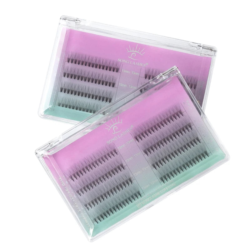 6D M L Special Curl Premade Fans Volume Lash Extension Thin Pointy Base Sharp Slim Narrow Stem Russia Volume Eyelash Extension