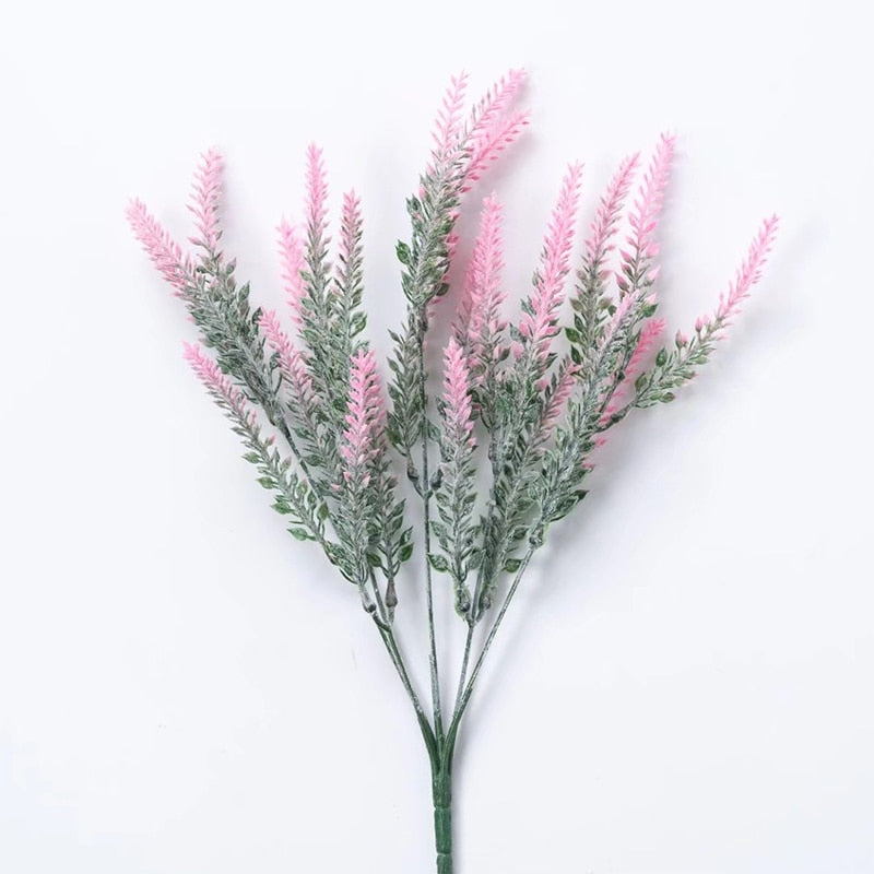 A Bunch of Provence Lavender Plastic Artificial Flowers False Plants Wedding Home Decoration Table Decoration