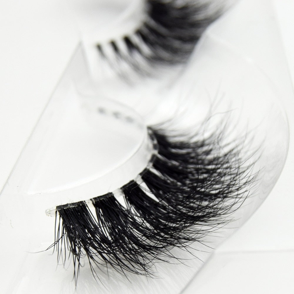 Mink Lashes 3D Eyelashes Invisible Band Natural Black False Eyelash Full Strip cilios posticos Reusable
