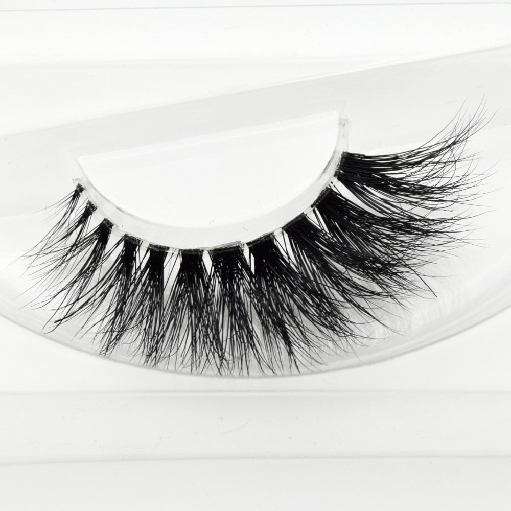 Mink Lashes 3D Eyelashes Invisible Band Natural Black False Eyelash Full Strip cilios posticos Reusable