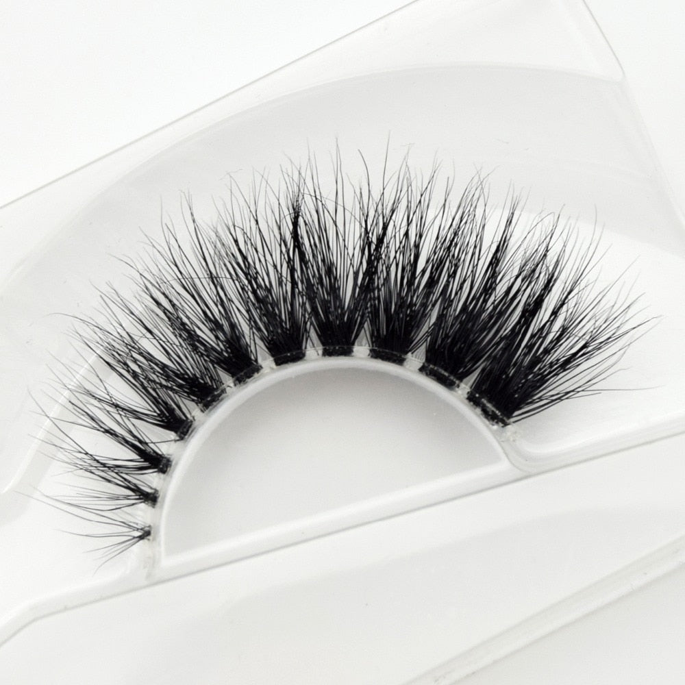 Mink Lashes 3D Eyelashes Invisible Band Natural Black False Eyelash Full Strip cilios posticos Reusable