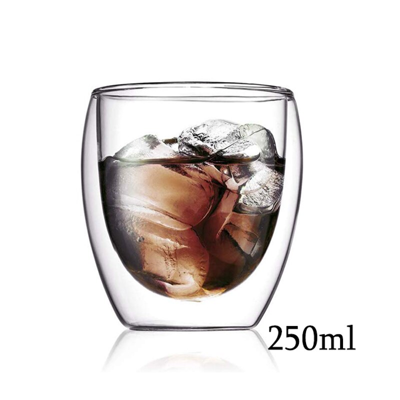 3D 2-Tier Coffee Mug Lovely Panda Bear Cat Cute Duck Shaped Double Wall Glass Cup Resistant Wine Kungfu Tea Milk Juice