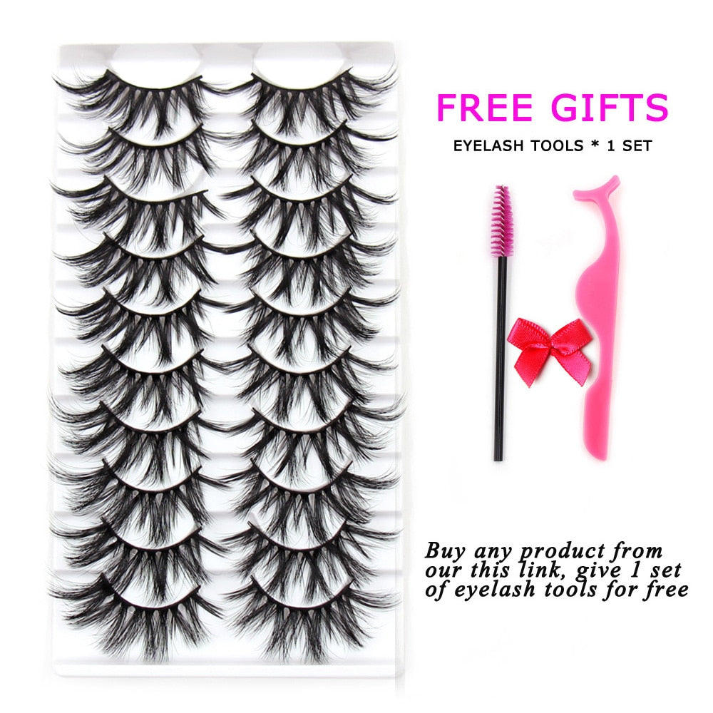 Eyelashes 5/10/16 Pairs 3D Faux Mink Lashes Natural False Eyelashes Reusable Dramatic Volume Lashes Eyelash Extension