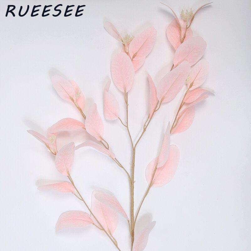 92m Artificial Plants Eucalyptus Long Silver Dollar Leaves Foliage Plant Greenery Fake Plastic Branches Greens Bushes