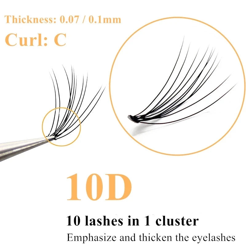 Natural False Eyelashes 1 Box 60 Clusters Eyelash Extension Eyelash