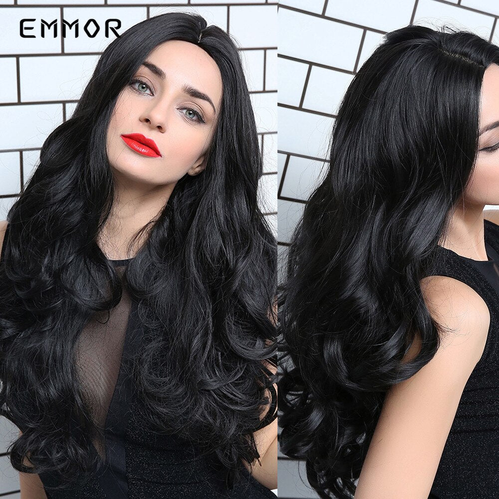 Synthetic Wigs Long Wavy Blonde Natural Hair Wigs for Women Cosplay Wigs Heat Resistant Fiber Hair Wig
