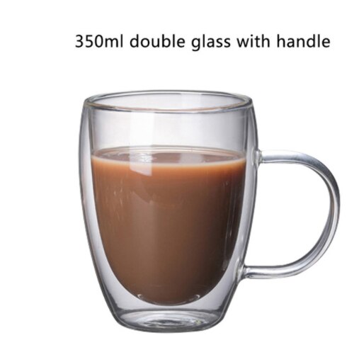 3D 2-Tier Coffee Mug Lovely Panda Bear Cat Cute Duck Shaped Double Wall Glass Cup Resistant Wine Kungfu Tea Milk Juice