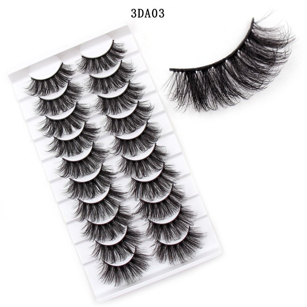 Eyelashes 5/10/16 Pairs 3D Faux Mink Lashes Natural False Eyelashes Reusable Dramatic Volume Lashes Eyelash Extension