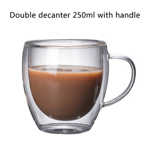 3D 2-Tier Coffee Mug Lovely Panda Bear Cat Cute Duck Shaped Double Wall Glass Cup Resistant Wine Kungfu Tea Milk Juice