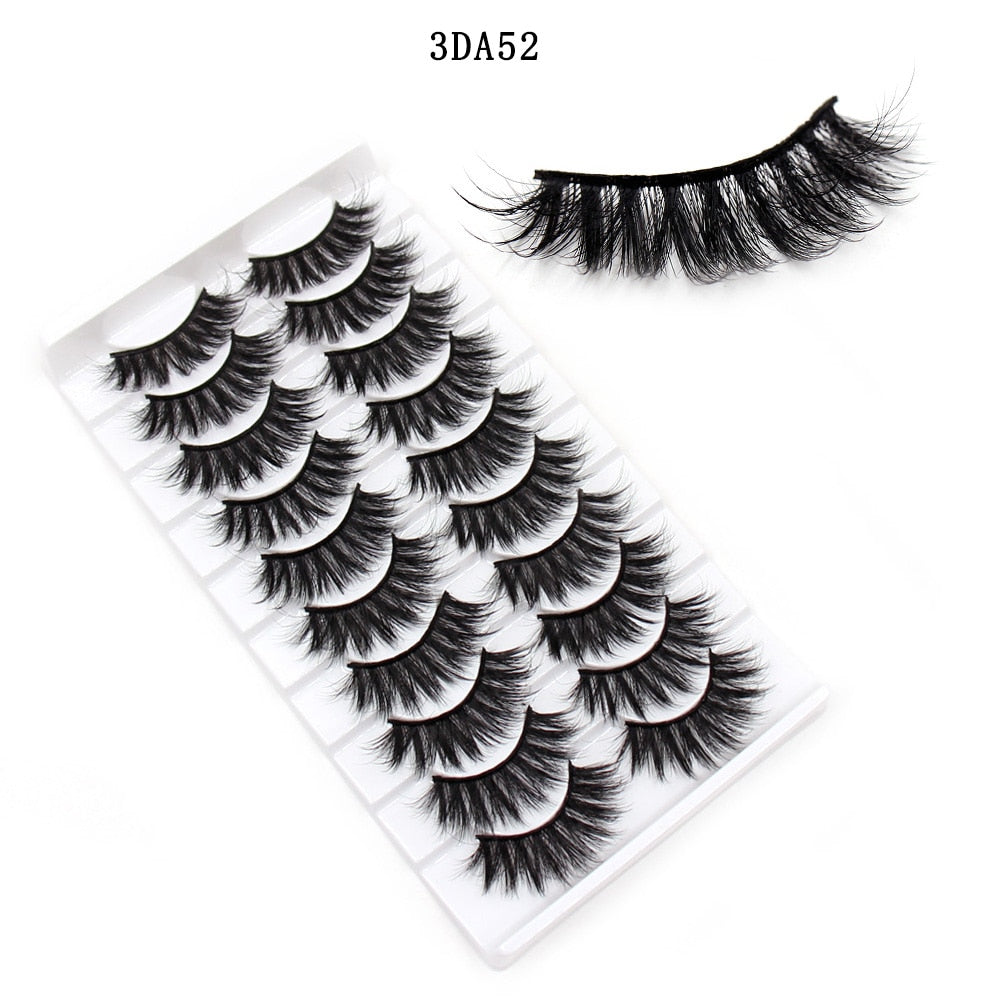 Eyelashes 5/10/16 Pairs 3D Faux Mink Lashes Natural False Eyelashes Reusable Dramatic Volume Lashes Eyelash Extension