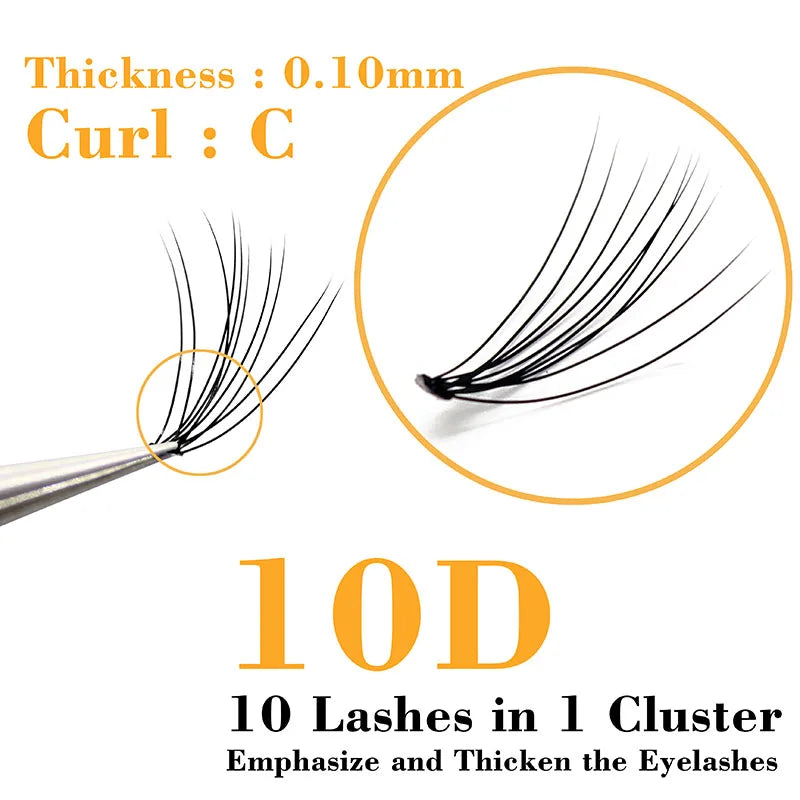 60 Clusters/box Cluster Individual eyelashes extension Eyelashes bunches false eyelashes