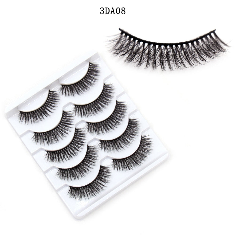 Eyelashes 5/10/16 Pairs 3D Faux Mink Lashes Natural False Eyelashes Reusable Dramatic Volume Lashes Eyelash Extension