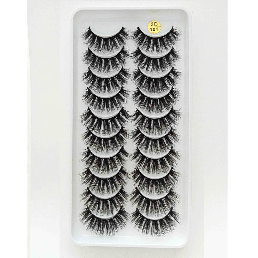 8 Pairs 3D Mink False Eyelashes Natural Wispy Fluffy Dramatic Volume Fake Lashes Extension Handmade Cruelty-free Eyelash
