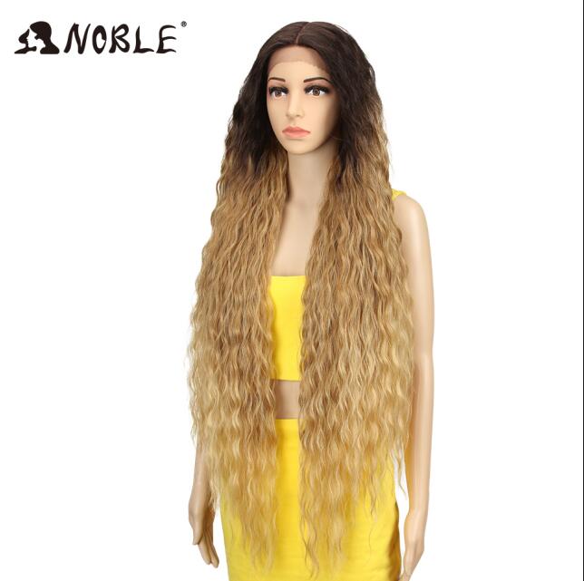 Cosplay Wig Synthetic Lace Part Wig Long Curly 42 Inch Cosplay Wig Blonde Ombre Lace Wig Synthetic Lace Wig