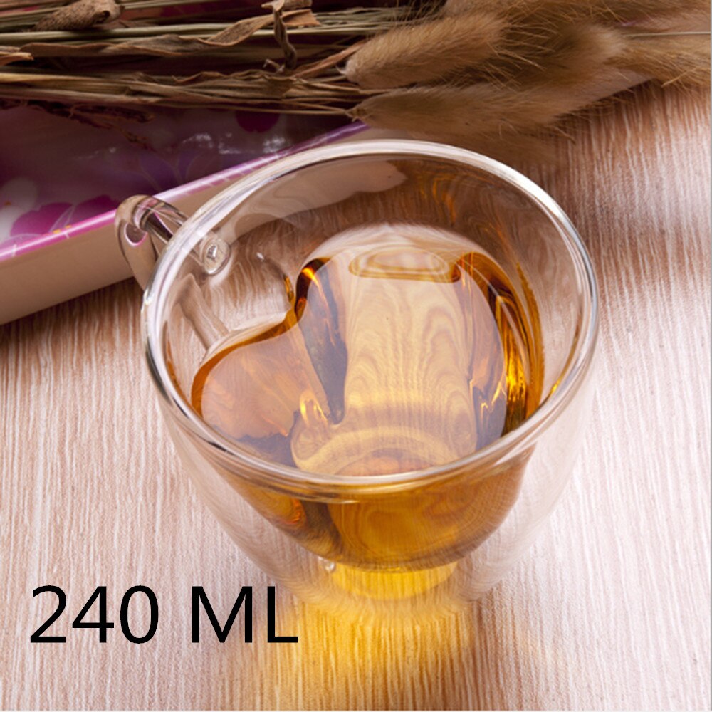 3D 2-Tier Coffee Mug Lovely Panda Bear Cat Cute Duck Shaped Double Wall Glass Cup Resistant Wine Kungfu Tea Milk Juice