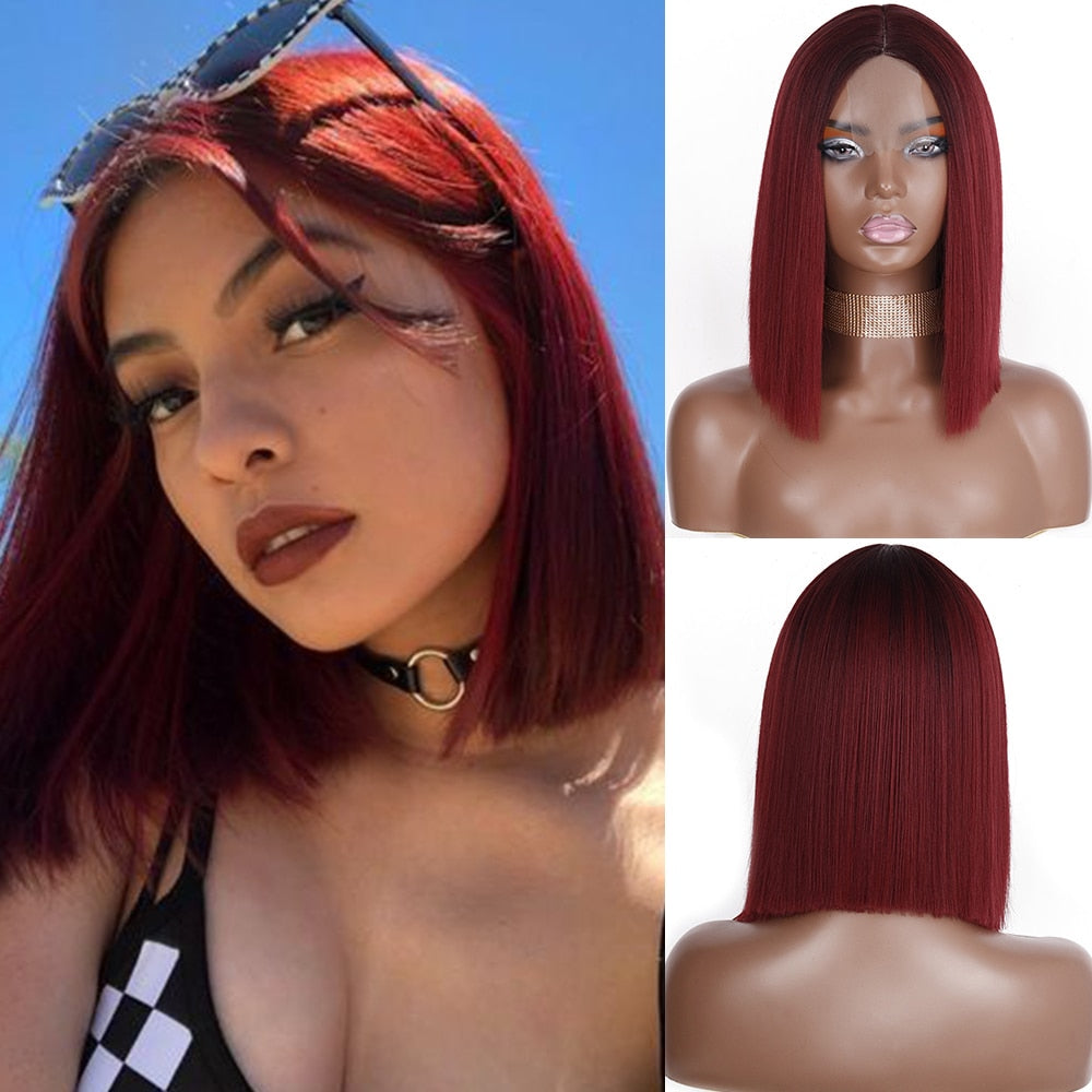 Synthetic Wigs for Women Long Straight Blonde Wig Natural Middle Part Wig Heat Resistant Fiber Natural Looking Wig