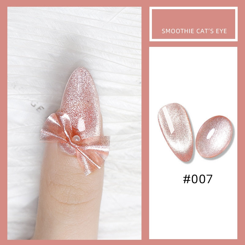 8ML Nail Gel Polish Jade Cat Eye Magnet Hybrid Varnish Semi Permanent Summer Magnetic Lacquer Primer Nail Art Gel Varnish