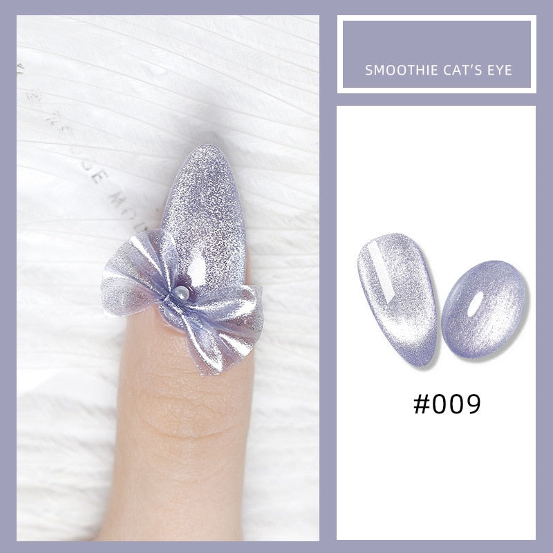 8ML Nail Gel Polish Jade Cat Eye Magnet Hybrid Varnish Semi Permanent Summer Magnetic Lacquer Primer Nail Art Gel Varnish