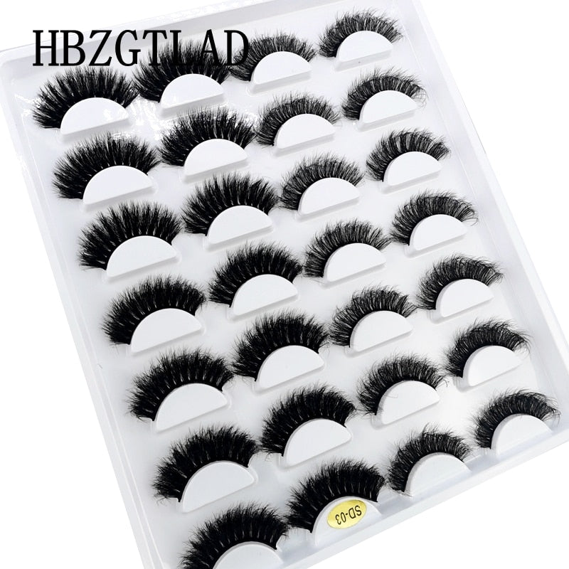 Lashes 14 Pairs Eyelashes Faux Mink Eyelashes Long Lasting Fluffy 25mm Mink Lashes Dramatic Volume lashes Extension Thick Long