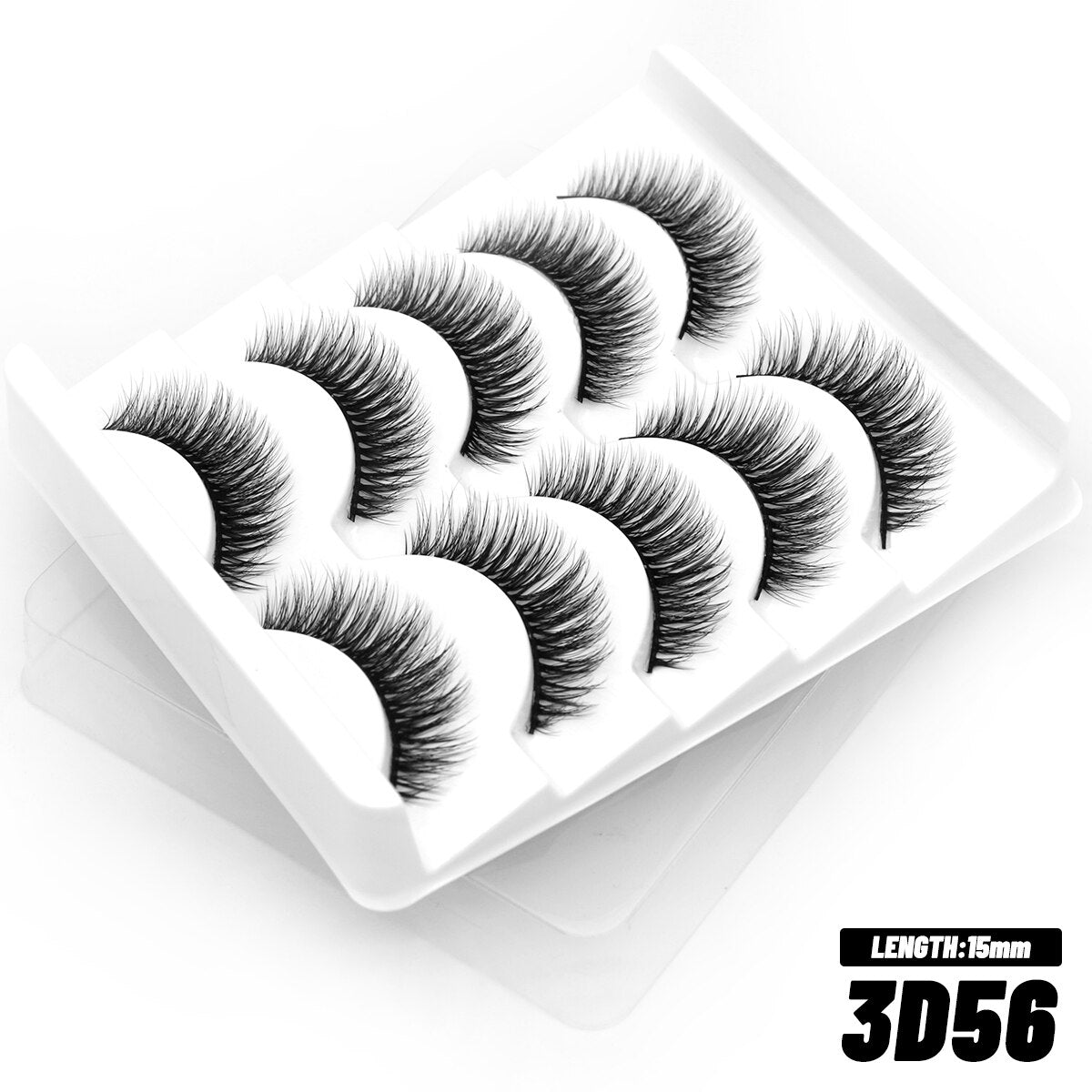 5/7 Cat Eye 3D Mink Lashes Natural Eyelashes Winged End Eye Elongated False Eyelashes lashes Extension