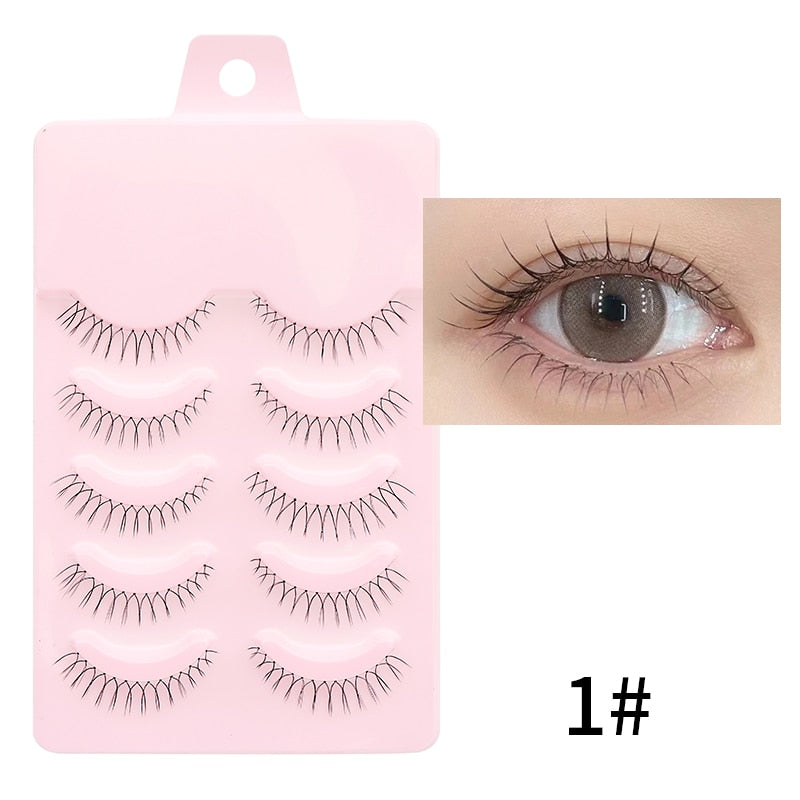 Manga Lashes Natural False Eyelashes 5pair Fake Lash Korean Lashes Natural Lash