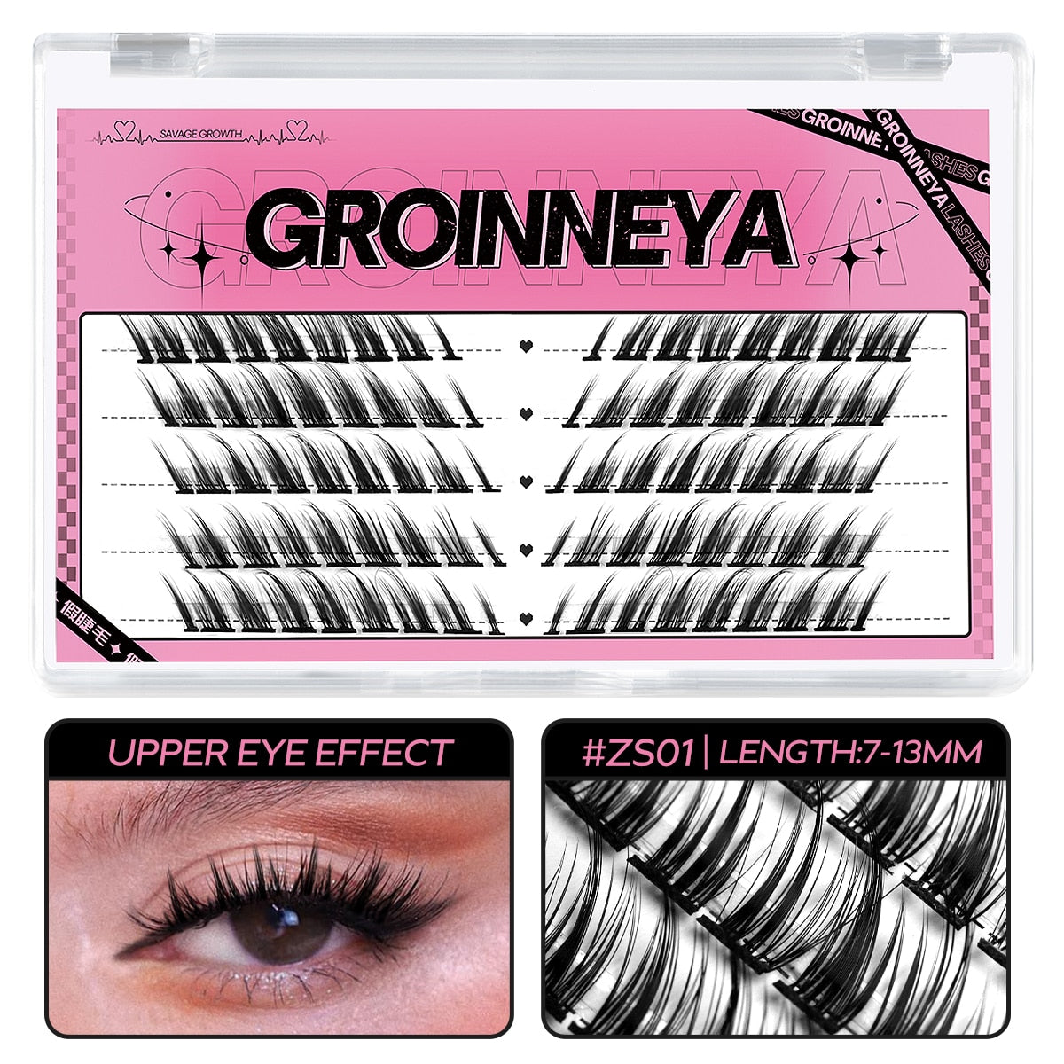 DIY Eyelash Extension Manga Lashes Individual Lashes Winged End Eye Elongated Eyelashes