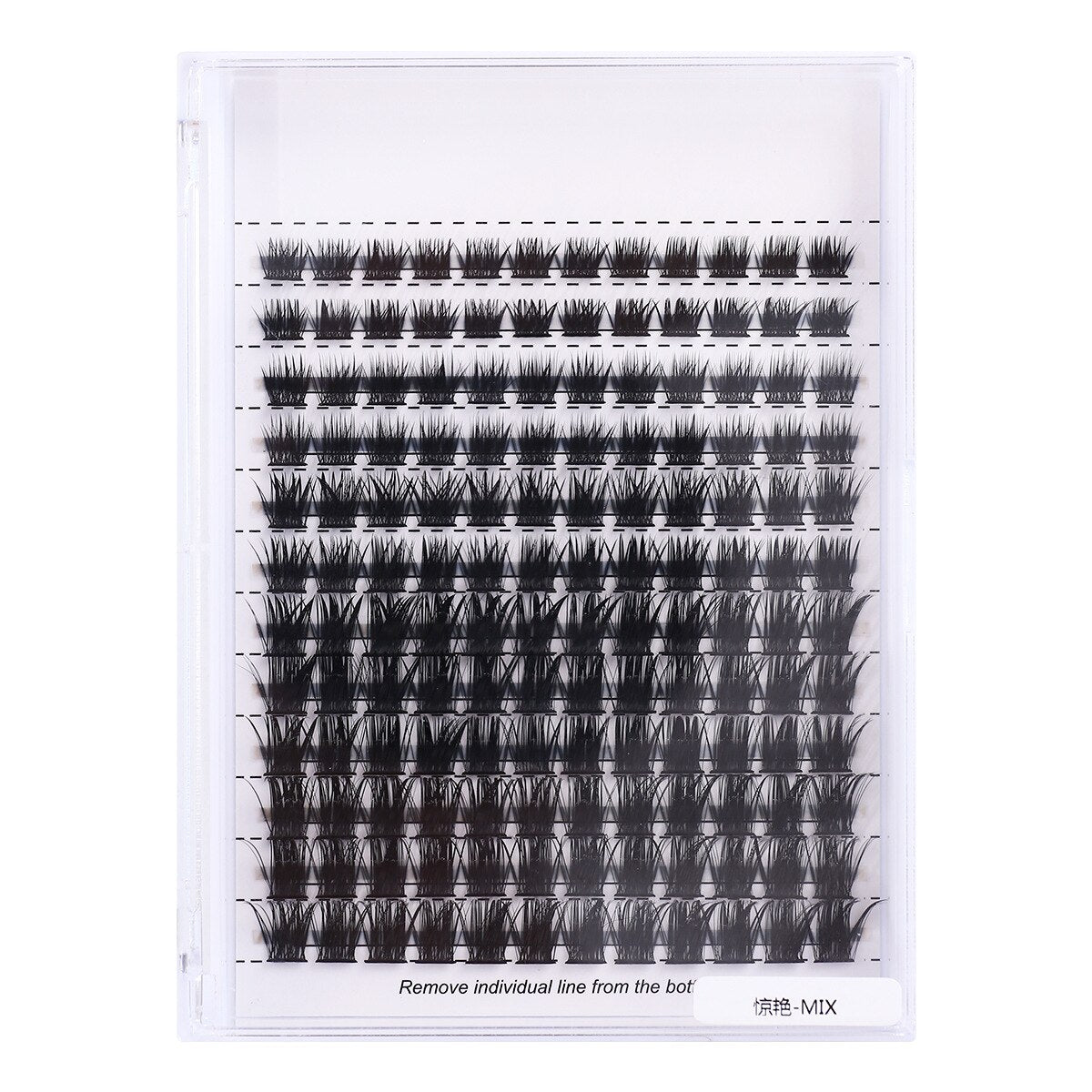Big capacity Natural Soft Segmented False Bundles Eyelashes DIY Individual Clusters Lash Extensions Faux Mink Fake Lashes