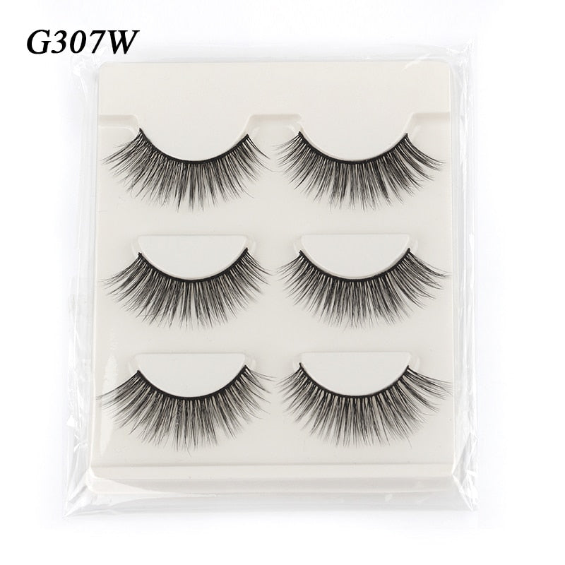False Eyelashes 3/5pairs Cat Eyes lash Natural Long Full Strip Lashes Handmade Wispy 3d Mink Faux Cils Extension