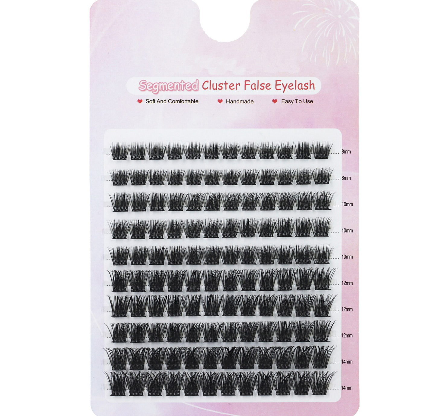 Mix Length 3D Mink Eyelashes Bundles Natural Eyelash extension Volume Individual Eyelash Single Cluster Segmented Lashes